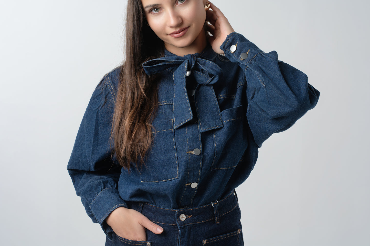 Camisa Vaquero Con Lazo