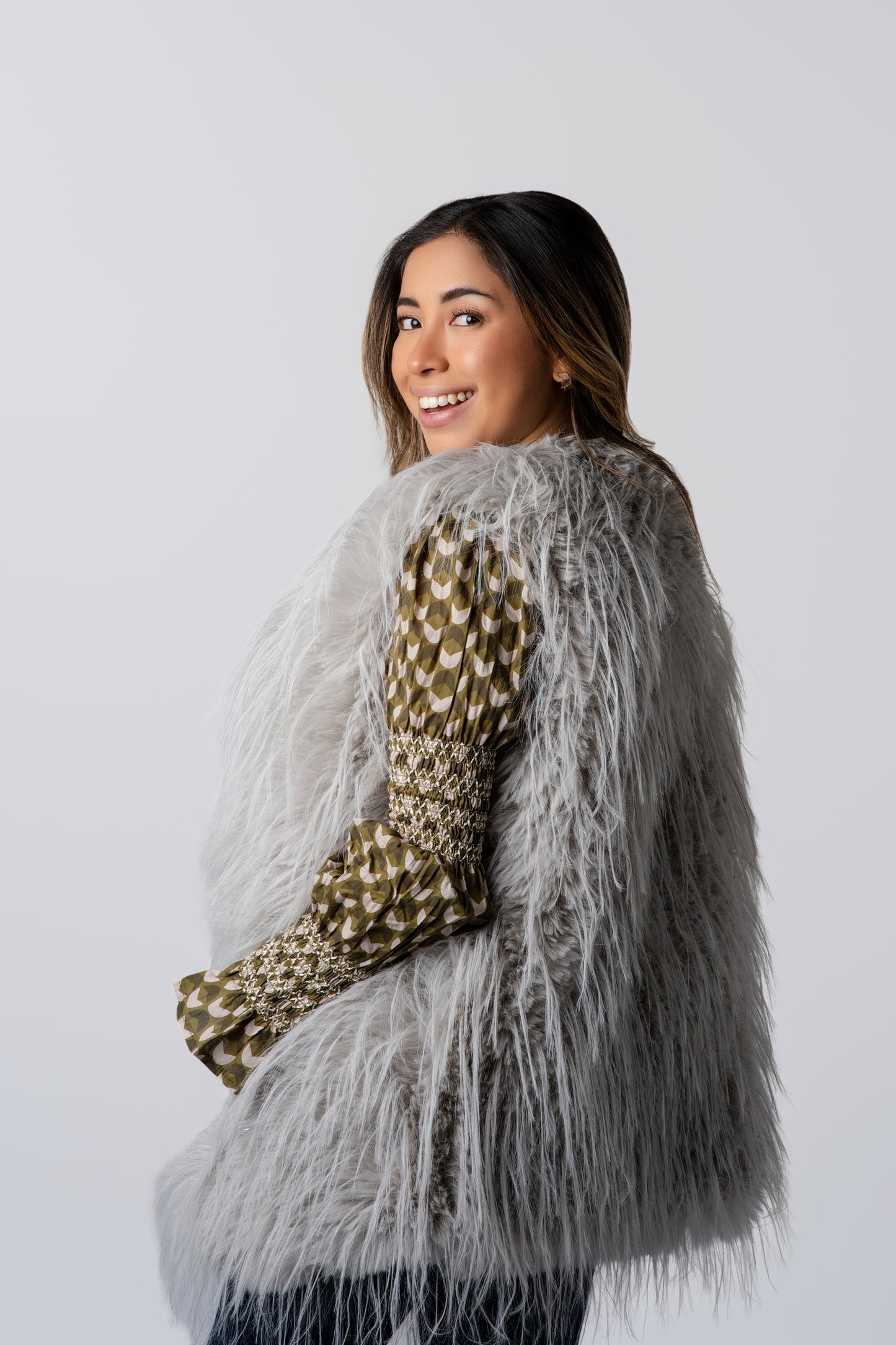 Chaleco Plumas Beige